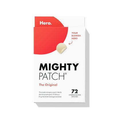 Mighty Patch™ Original Patch - Hydrocolloid Acne Pimple Patch for Covering Zits and Blemishes, Spot Stickers for Face and Skin (72 Count)