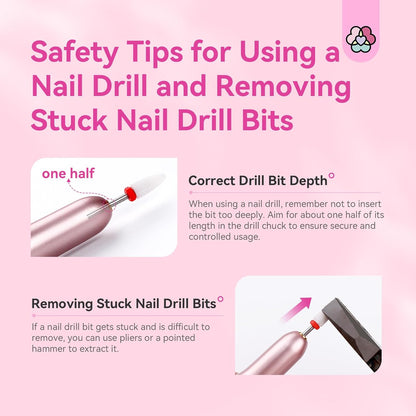 Gel X Nail Kit: All-In-1 Beginner Gel Nail Kit with Nail Drill 0.5Oz Nail Glue Gel 500PCS Long Coffin Nail Tips U V Lamp Acrylic Nail Kit Home Salon DIY Nail Art Gel Kit Manicure Gift