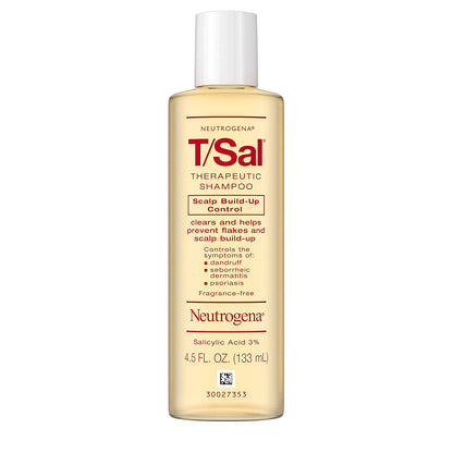 T/Sal Therapeutic Shampoo for Scalp Build-Up Control with Salicylic Acid, Scalp Treatment for Dandruff, Scalp Psoriasis & Seborrheic Dermatitis Relief, 4.5 Fl. Oz