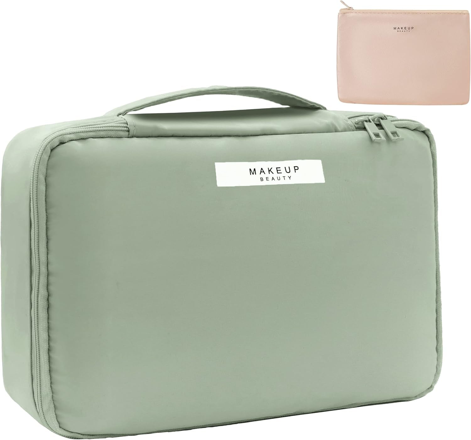 Travel Makeup Bag Cosmetic Bag Makeup Bag Toiletry Bag for Women and Men (Green)