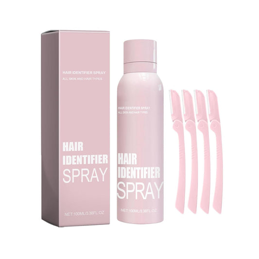 Hair Identifier Spray For Face Shaving, Hair Identifying Spray, Face Hair Identifier Spray, Moisturizing And Skin Care Dermaplaner Set Spray