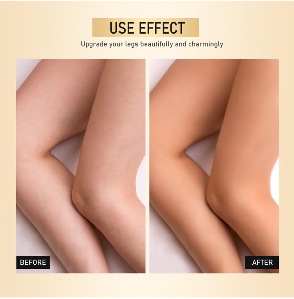 Leg Makeup Waterproof No Transfer, 2024 New Leg Makeup Body Makeup Waterproof Foundation for Scar Tattoo Cover Up, Light, Easy Application (Natural Color)