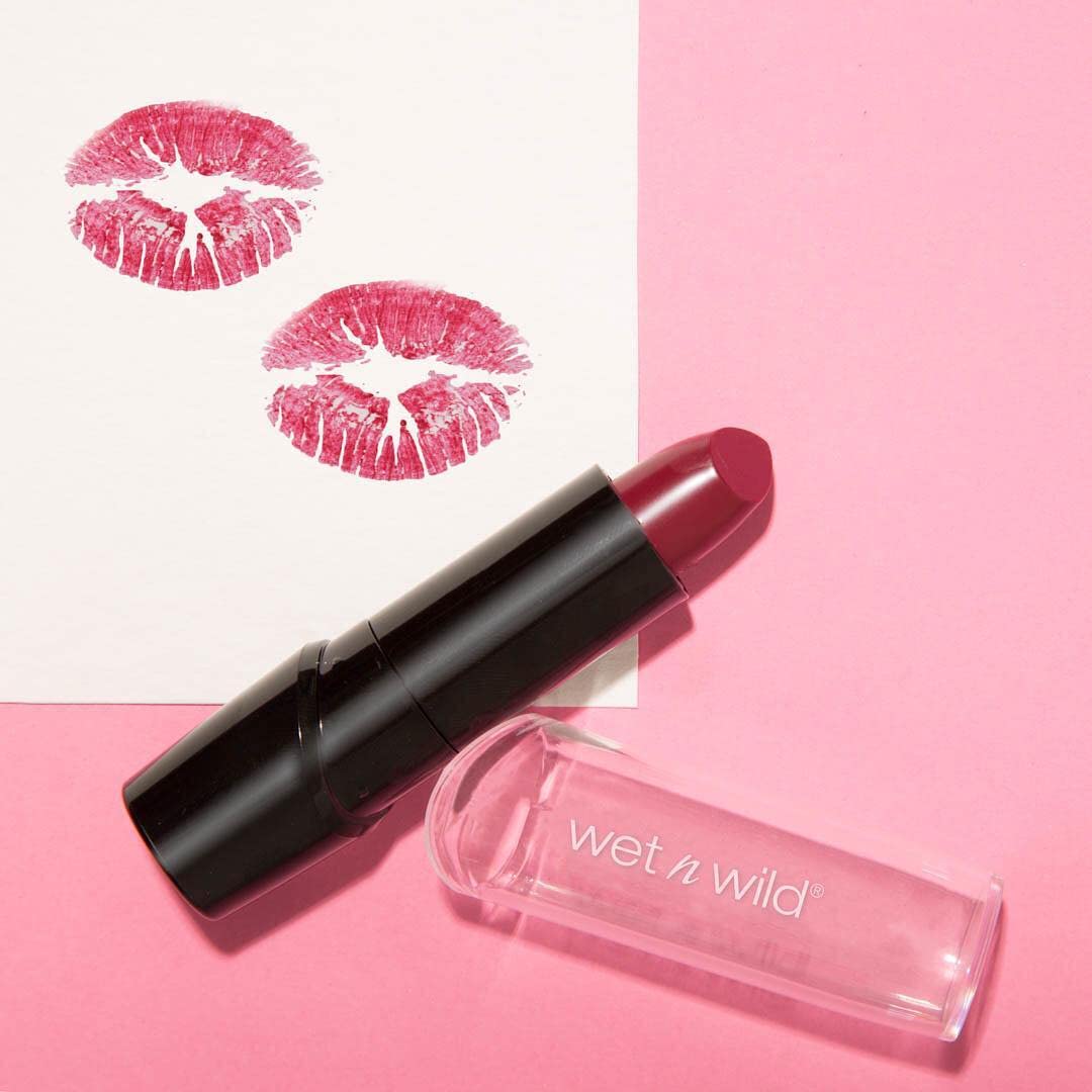 Silk Finish Lipstick, Hydrating Rich Buildable Lip Color, Formulated with Vitamins A,E, & Macadamia for Ultimate Hydration, Cruelty-Free & Vegan - Cherry Frost