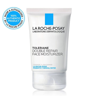 Toleriane Double Repair Face Moisturizer | Daily Moisturizer Face Cream with Ceramide and Niacinamide for All Skin Types | Oil Free | Fragrance Free