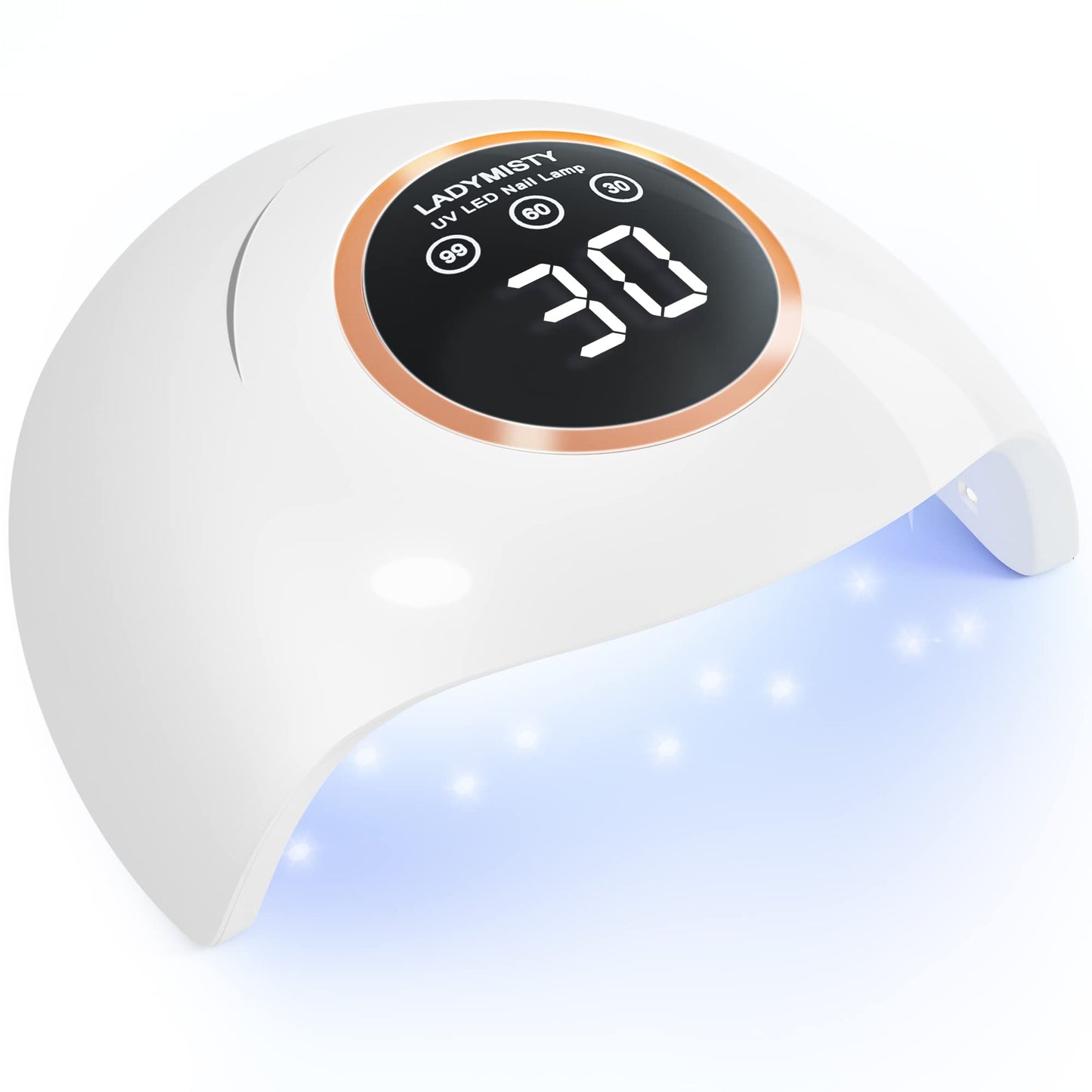 72W UV LED Nail Lamp Light Dryer for Nails Gel Polish with 18 Beads 3 Timer Setting & LCD Touch Display Screen, Auto Sensor, Professional Nails, White……