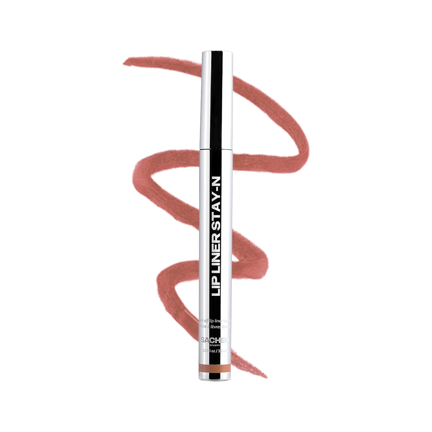 Lip Liner Stay-N - Peel off Lip Liner Tattoo, Peel off Lip Stain, Long Lasting Lip Stain Peel Off, Infused with Hyaluronic Acid & Vitamin E, for All Skin Types, P-Inked