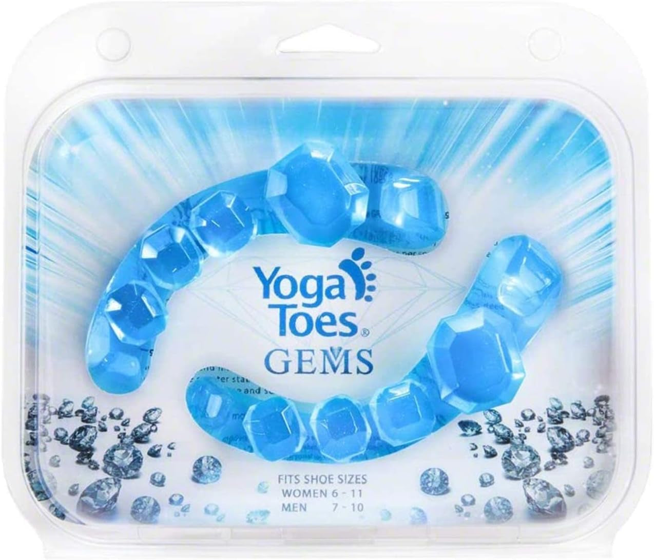 Yogatoes GEMS: Gel Toe Stretcher & Separator - America’S Choice for Fighting Bunions, Hammer Toes (Small Fits Shoe Sizes W: 7 and Over/M: 7 and Over) Sold as Pair