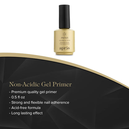 Aprés Gel-X Professional Nail Kit - Gold Bottle Ph Bonder, Acid-Free Gel Primer, and Extend Gel Soak off Soft Gel Formula (15 Ml Each)