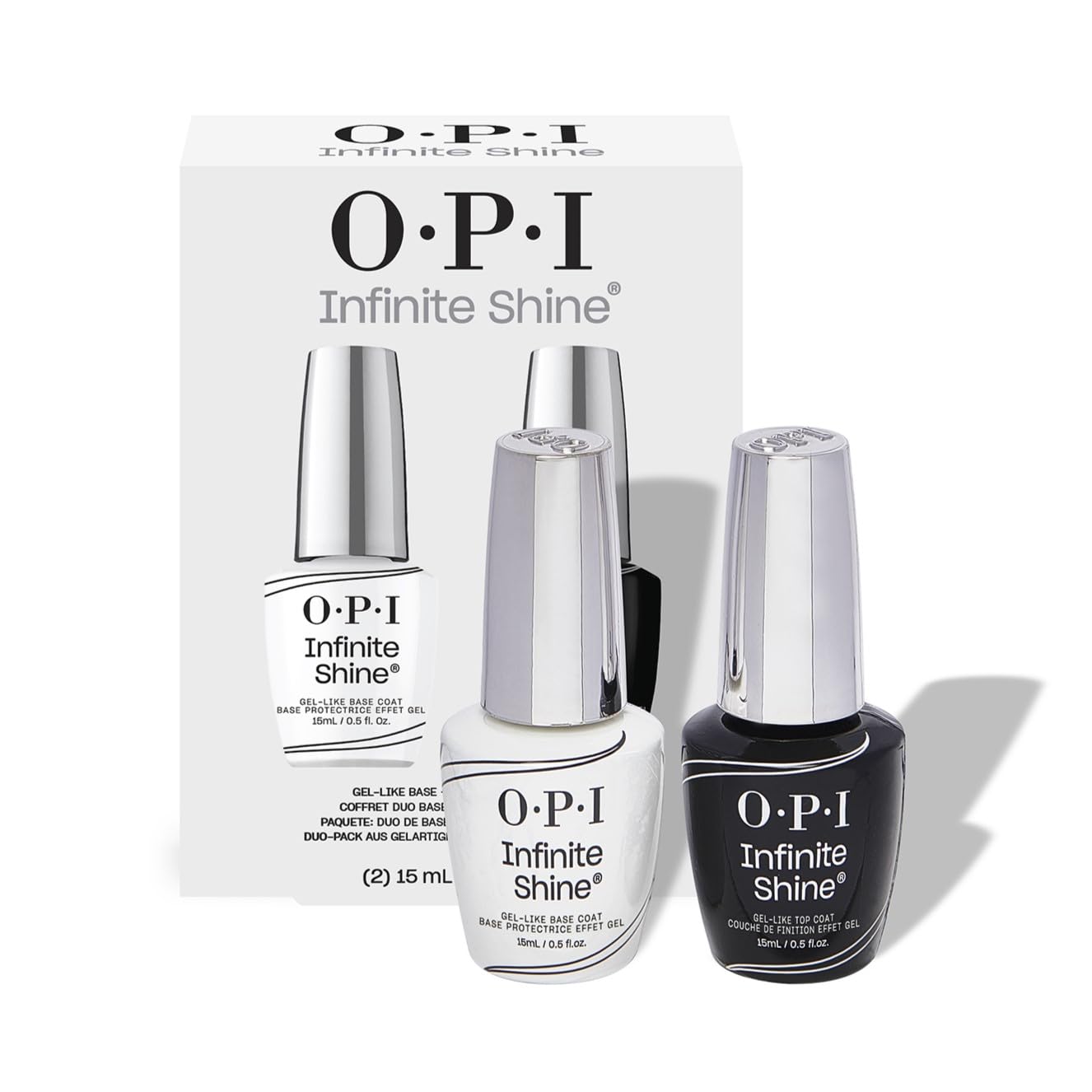 Infinite Shine Long-Wear Lacquer Base & Top Coat Duo Pack, (2 X 0.5 Fl Oz)