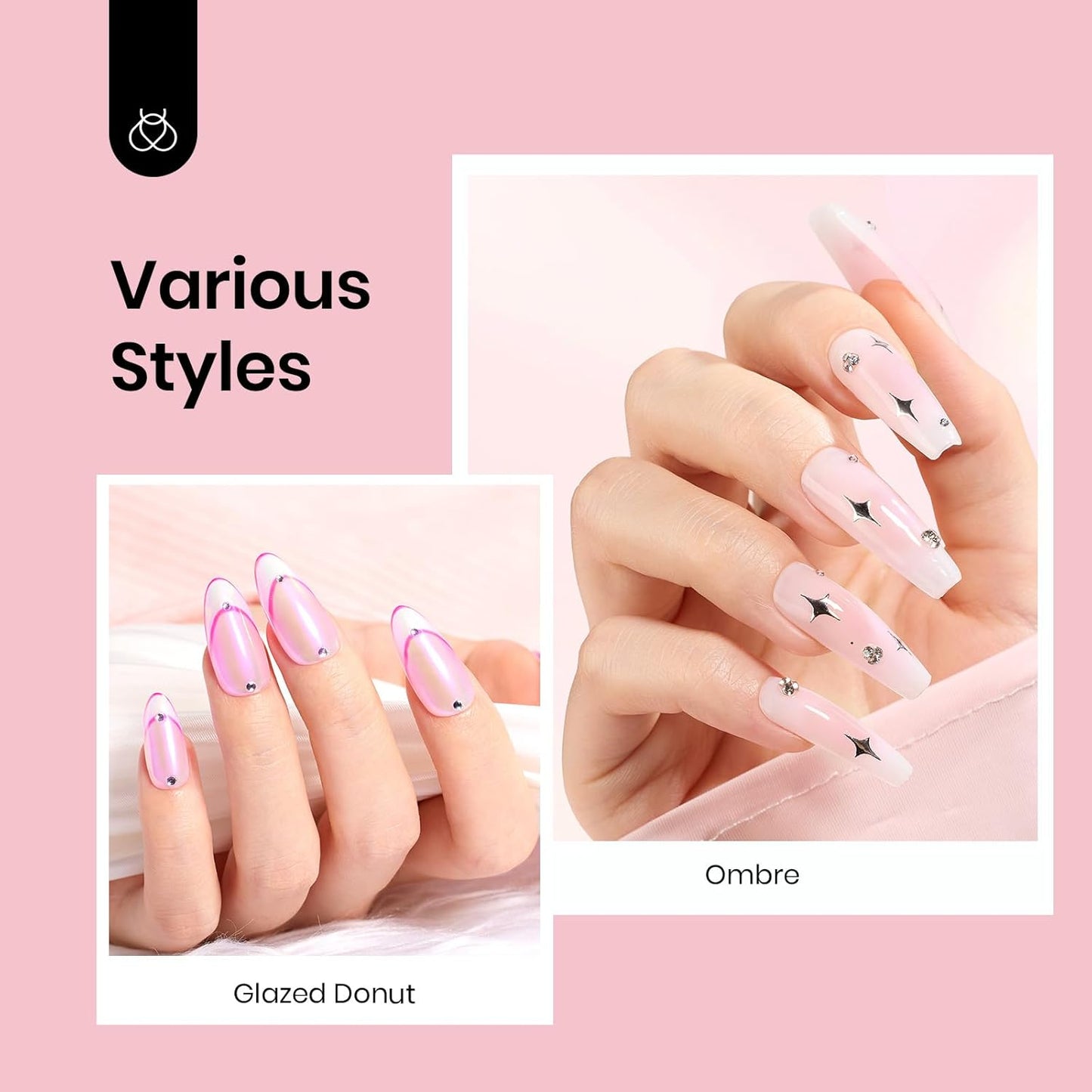 Beetles Neutral Gel Nail Polish 15ml Nude Pink Polish Set Pink Jelly Soak Off U V LED Nail Lamp Translucent Nail Art Gel