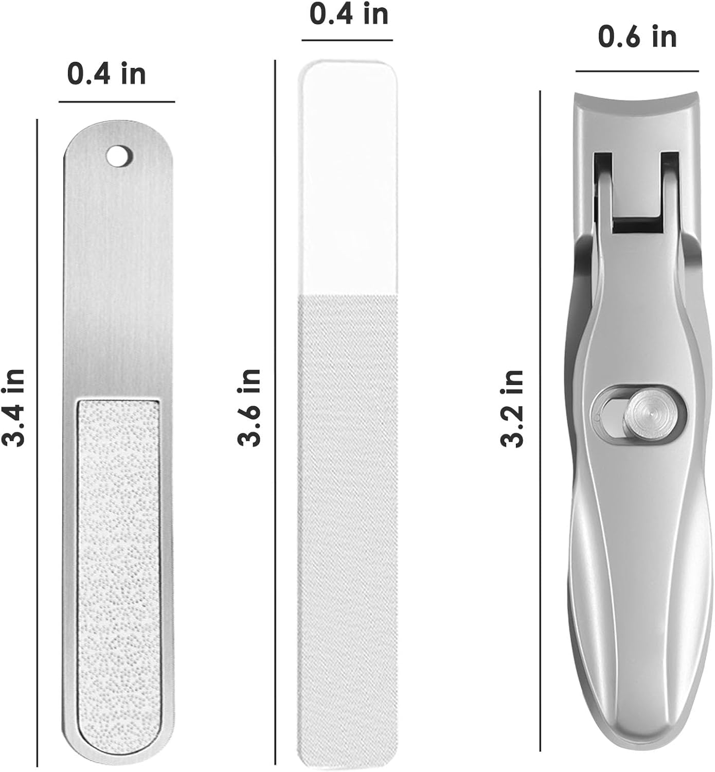 German Nail Clippers for Men Women Thick Nails, Large Wide Jaw Opening Toe Nail Clippers for Seniors, Long Handle No Splash Fingernail Clipper with Catcher and Safety Lock