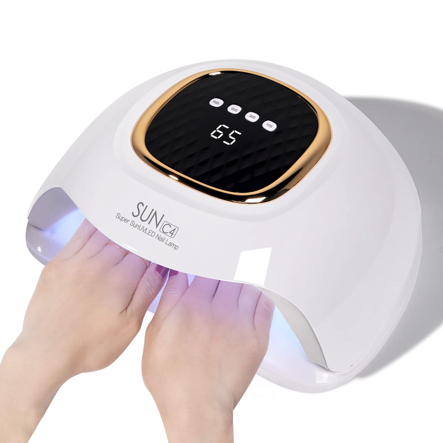 UV LED Nail Lamp, MIRAGE LAYON 288W Nail Curing Lamps for Home & Salon, Led Nail Dryer for Gel Polish with Automatic Sensor/4 Timer Setting, Professional Nail Art Tools for Fingernail and Toenail Nail