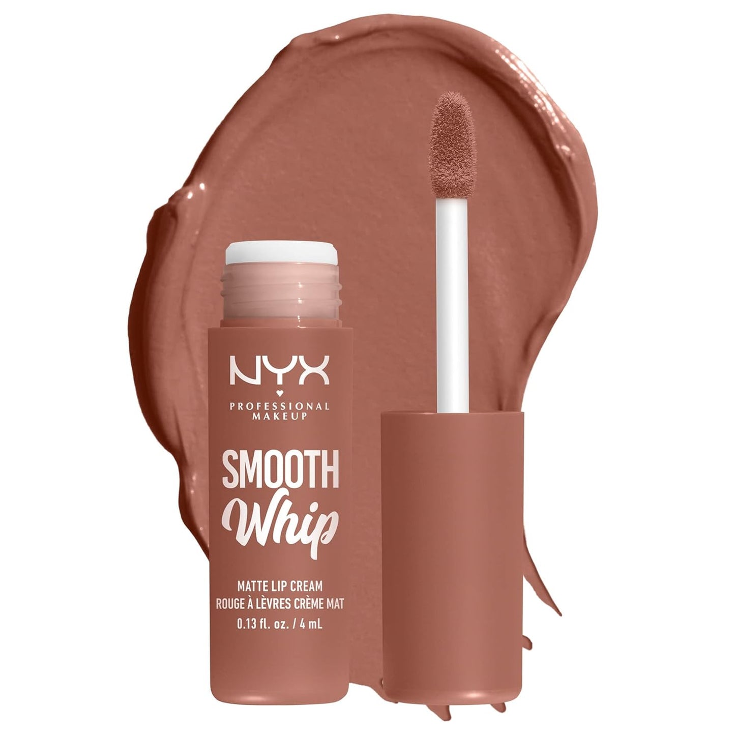 Smooth Whip Matte Lip Cream, Long Lasting, Moisturizing, Vegan Liquid Lipstick - Pancake Stacks (Cool Beige Nude)