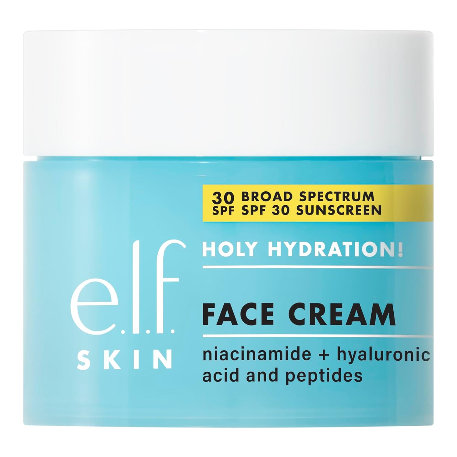 Holy Hydration! Face Cream, Broad Spectrum SPF 30 Sunscreen, Moisturizes & Softens Skin, Quick-Absorbing & Ultra-Hydrating, 1.8 Oz