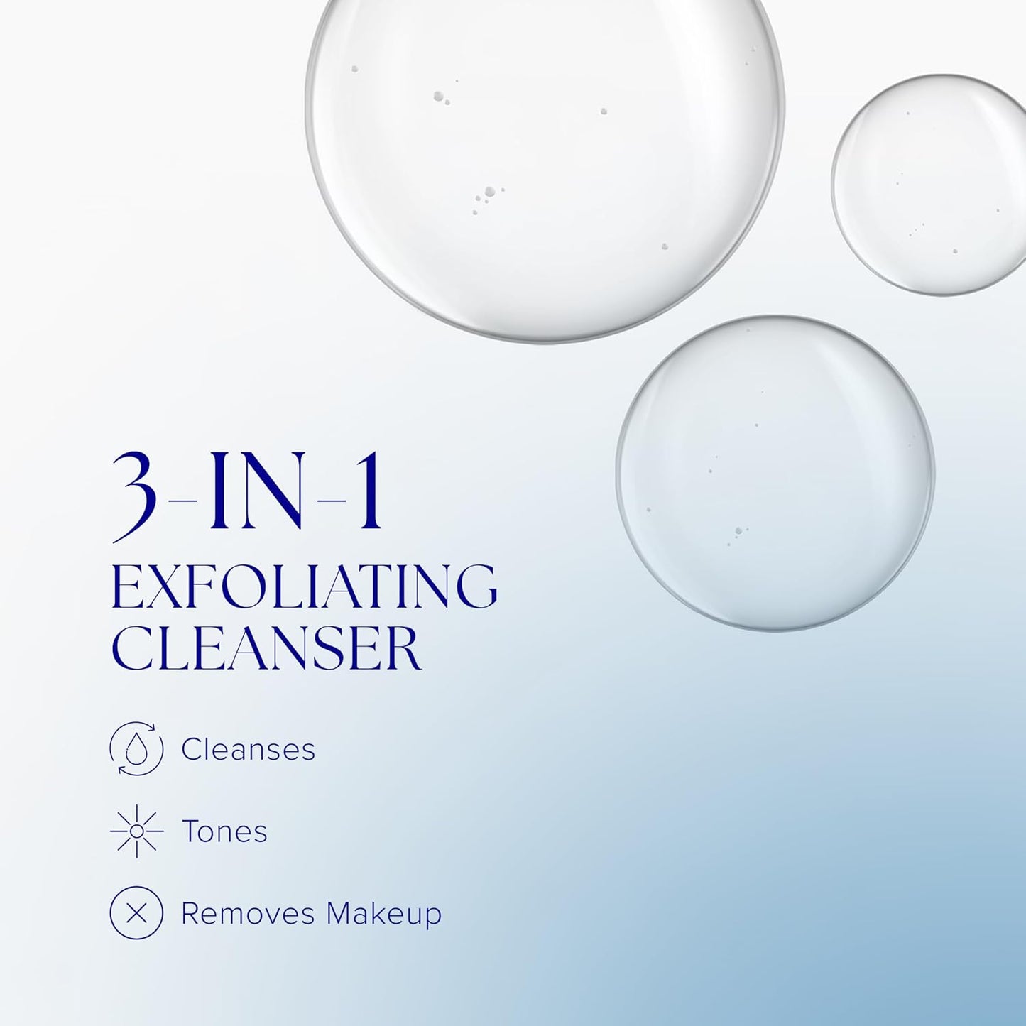 Cleansing Complex, 3In1 Gentle Deep Pore Cleanser Face Wash and Makeup Remover, Helps Blemish-Prone Skin