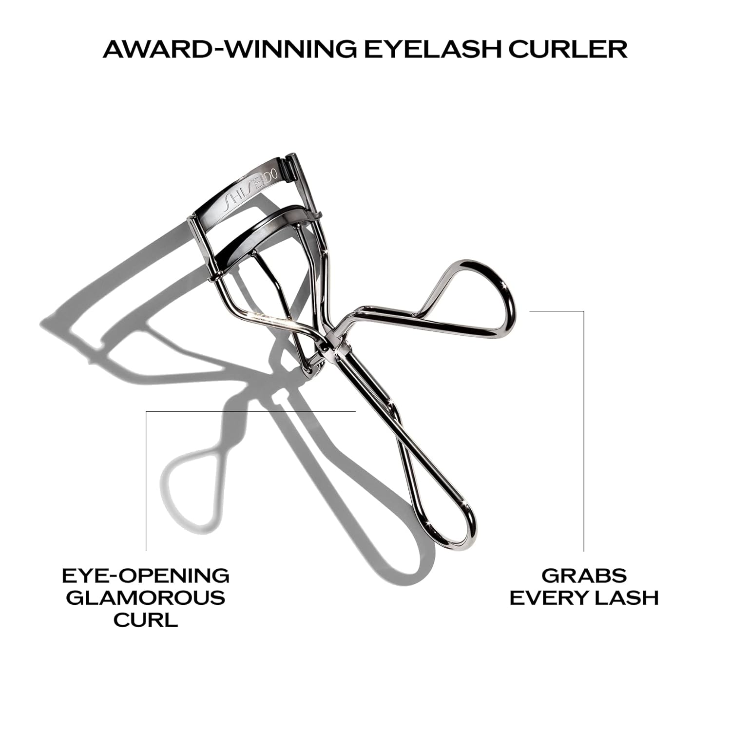 Eyelash Curler - Crimps & Curls Lashes for Perfect, Eye-Framing Fringe - Gentle & Safe - Includes Replacement Pad