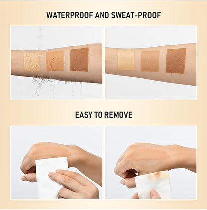 Leg Makeup Waterproof No Transfer, 2024 New Leg Makeup Body Makeup Waterproof Foundation for Scar Tattoo Cover Up, Light, Easy Application (Natural Color)