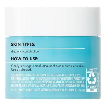 Holy Hydration! Face Cream, Broad Spectrum SPF 30 Sunscreen, Moisturizes & Softens Skin, Quick-Absorbing & Ultra-Hydrating, 1.8 Oz