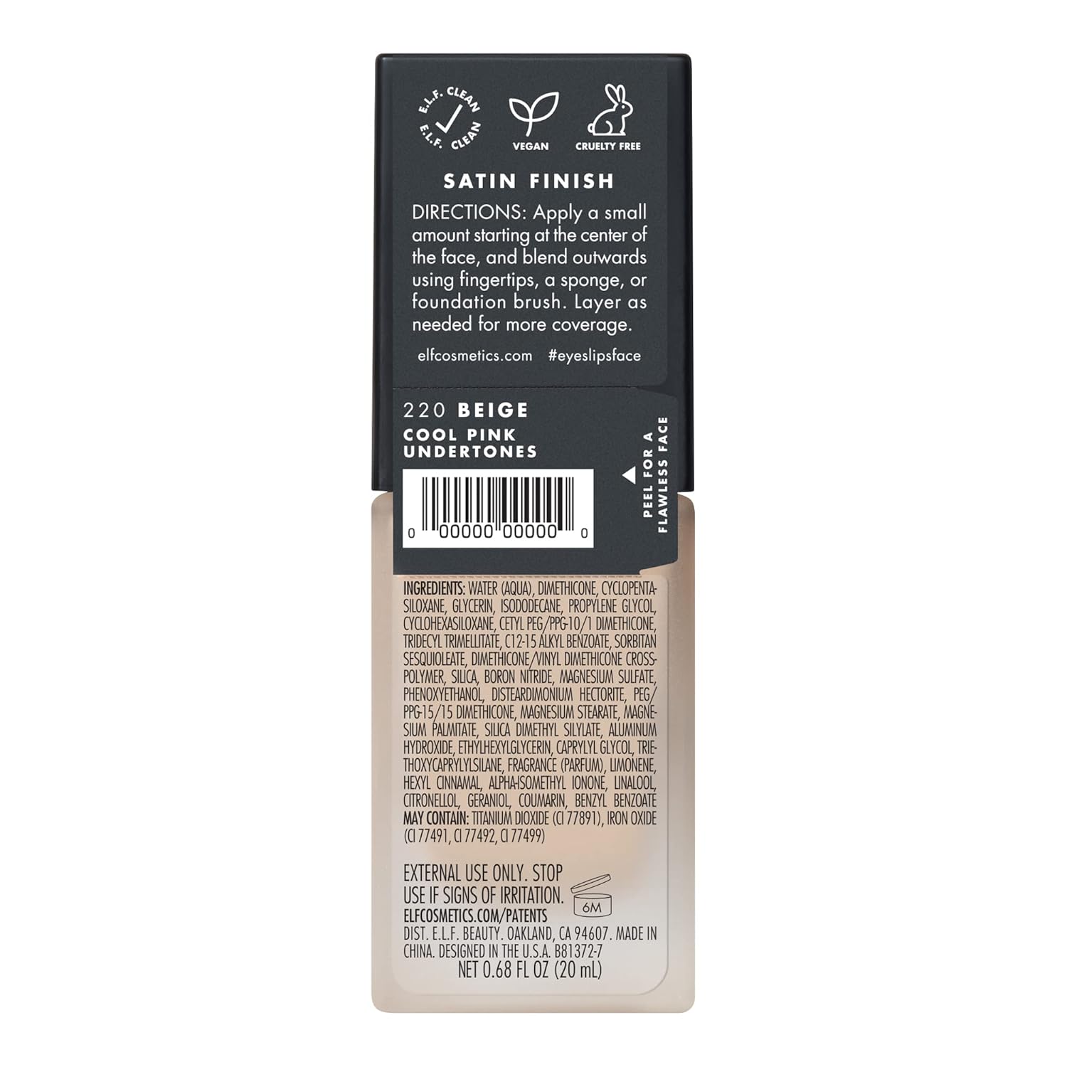 Flawless Finish Foundation, Improves Uneven Skin Tone, Lightweight, Medium Coverage & Semi-Matte, Vegan & Cruelty-Free, Beige 0.67 Fl Oz