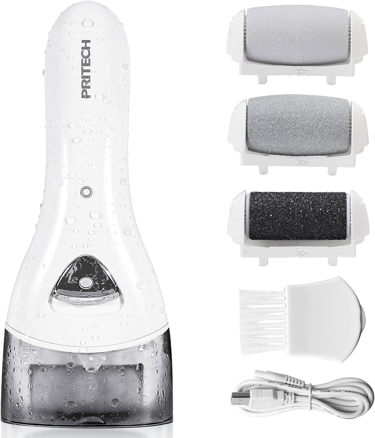 Electric Feet Callus Removers Rechargeable,Portable Electronic Foot File Pedicure Tools, Electric Callus Remover Kit,Professional Pedi Feet Care Perfect for Dead,Hard Cracked Dry Skin Ideal Gift