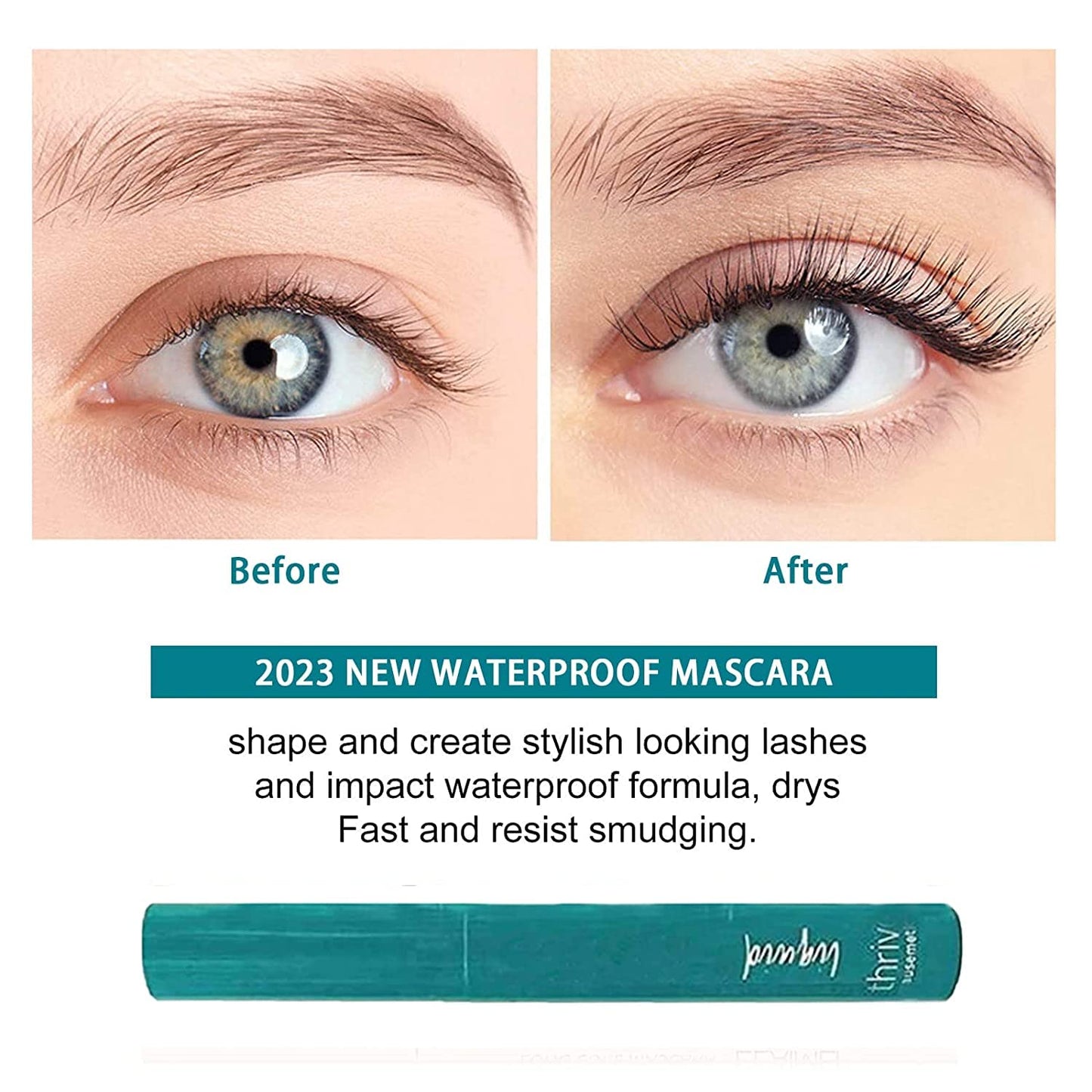 Thrive Mascara Liquid Lash Extensions Mascara-Brynn Thick and Slender, (Rich Black 10.7G/0.38 OZ）