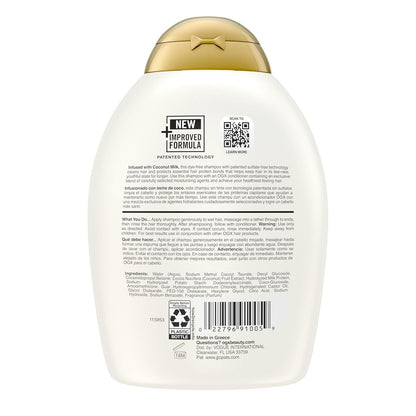 Nourishing + Coconut Milk Moisturizing Shampoo, Hydrating & Restoring Shampoo Moisturizes for Soft Hair after the First Use, Paraben-Free, Sulfate-Free Surfactants, 13 Fl. Oz