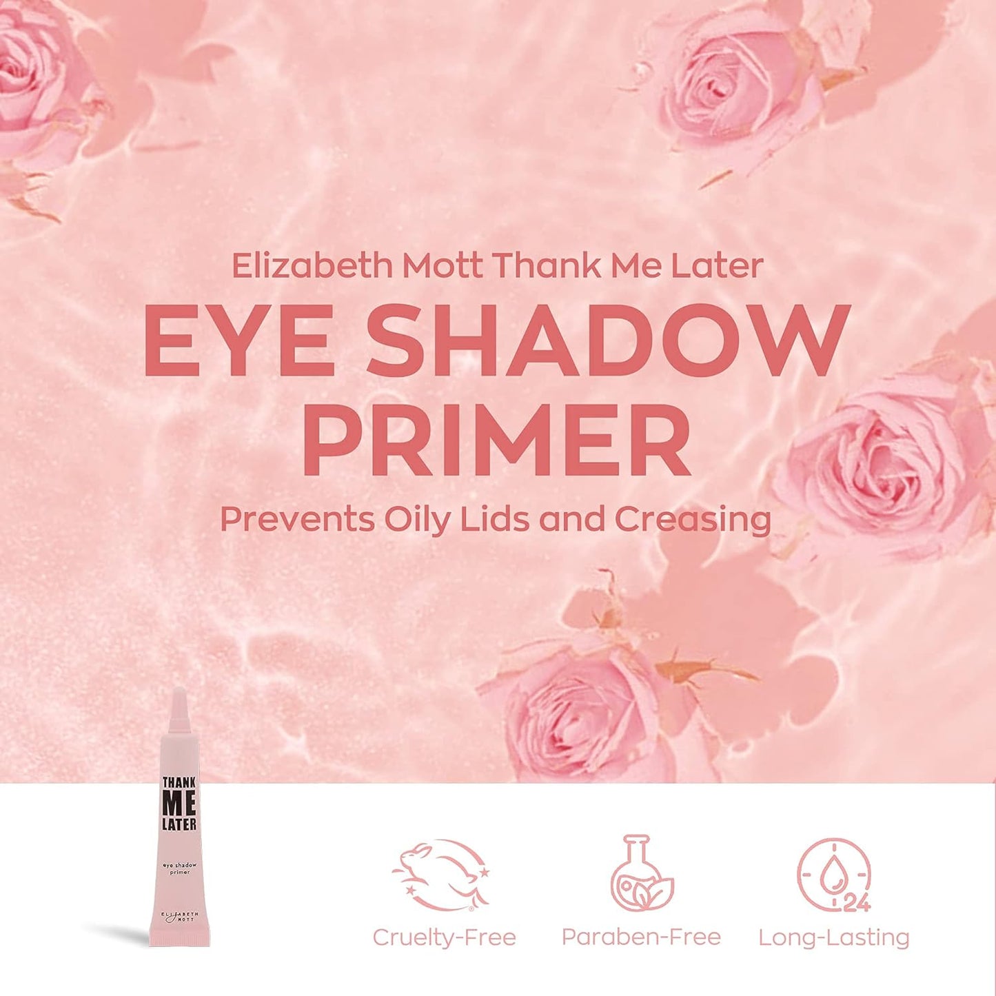 - Thank Me Later Eye Primer for Long-Lasting Power Grip Makeup, Shine & Oil Control, Pore Minimizer, Hides Wrinkles & Fine Lines, Prevent Creasing for All-Day Eye Makeup Wear - 10 G