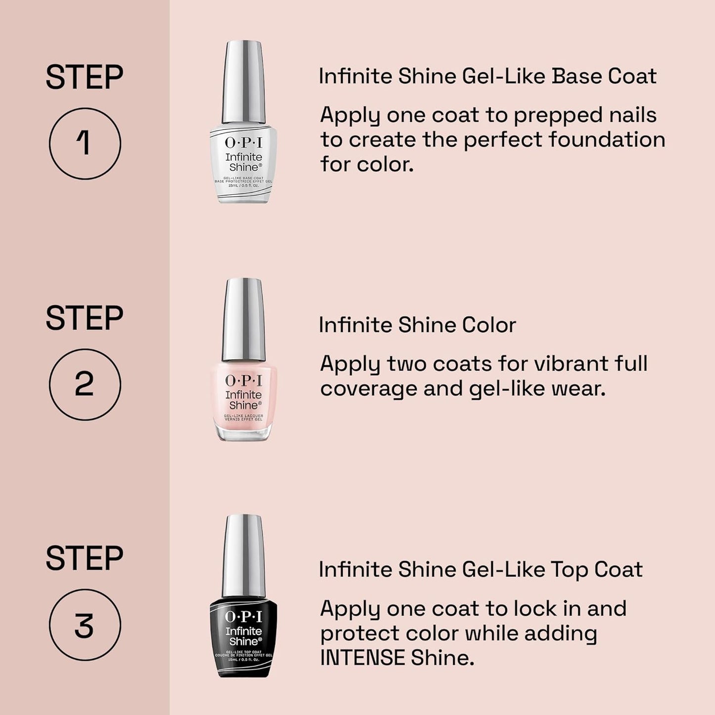 Infinite Shine Long-Wear Lacquer Base & Top Coat Duo Pack, (2 X 0.5 Fl Oz)