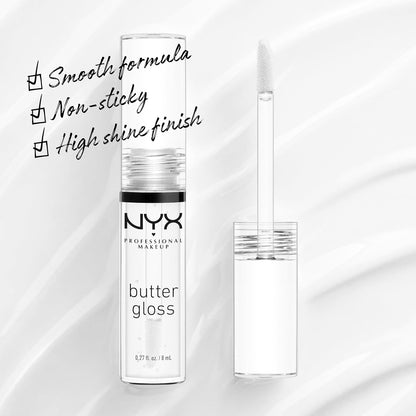 Butter Gloss, Non-Sticky Lip Gloss - Sugar Glass (Clear)