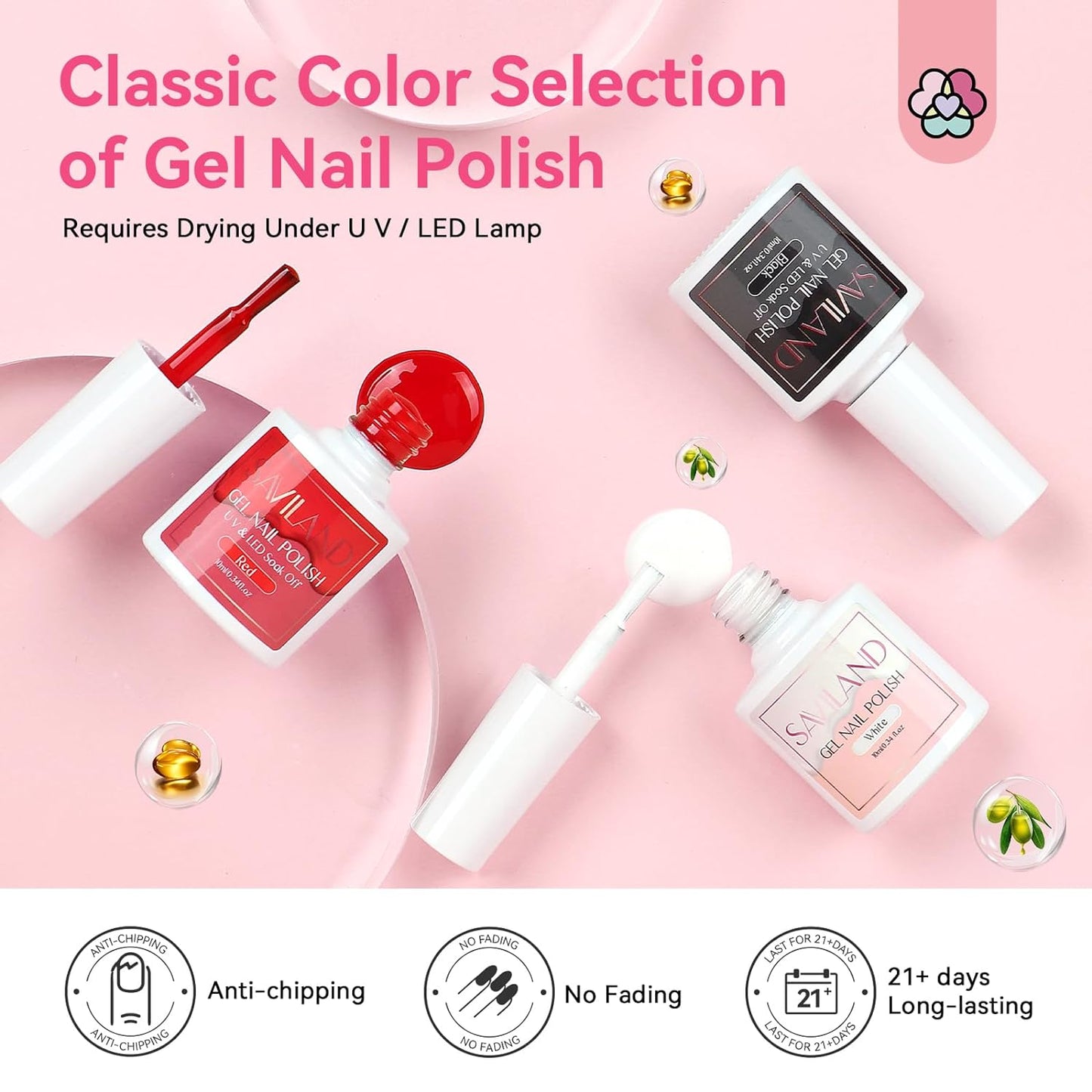 SAVILAND Acrylic Nail Kit with Drill: Professional Nail Kit Acrylic Set for Beginners with Everything Acrylic Powder Gel Nail Polish Nail Decoration U V Nail Light Gift Home Salon