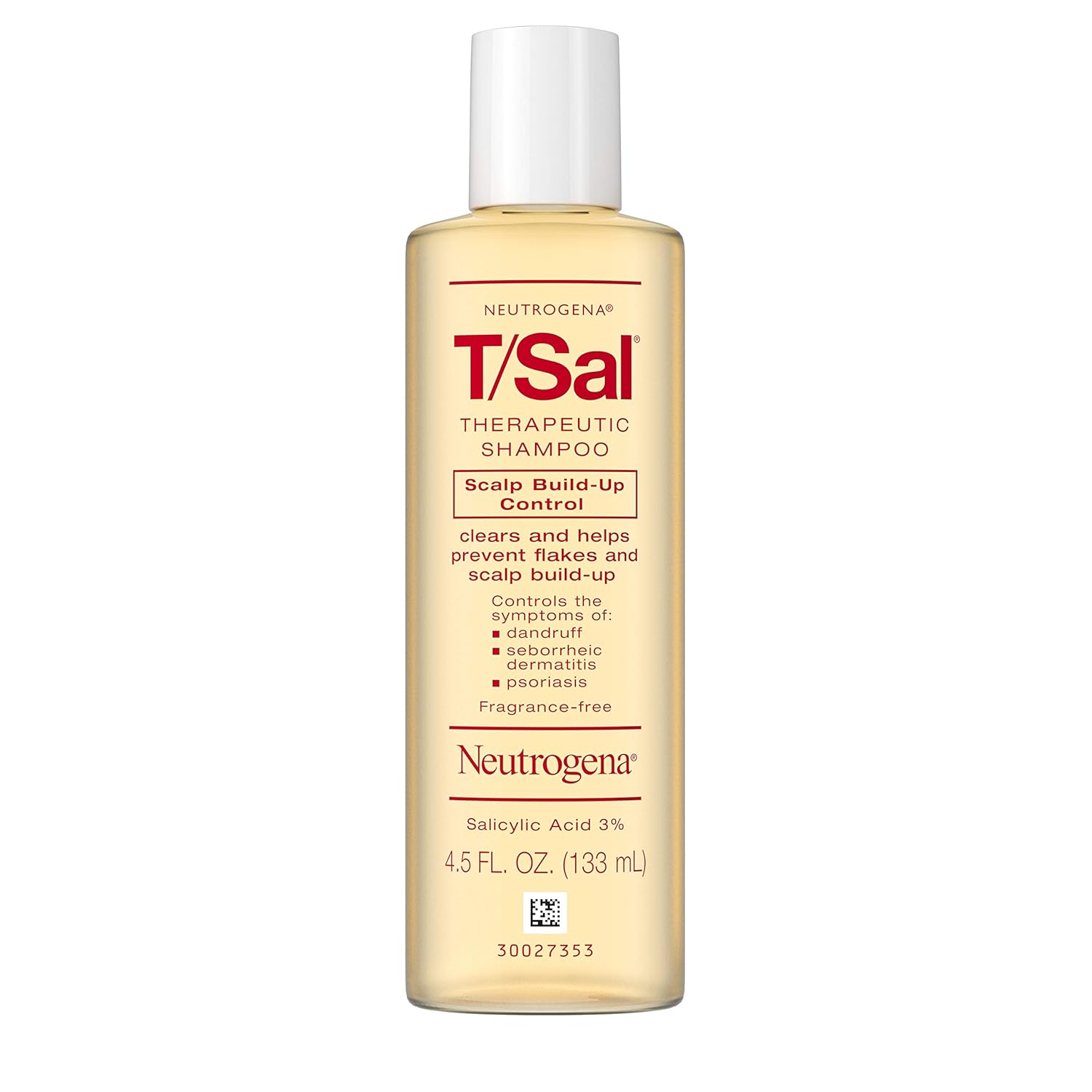 T/Sal Therapeutic Shampoo for Scalp Build-Up Control with Salicylic Acid, Scalp Treatment for Dandruff, Scalp Psoriasis & Seborrheic Dermatitis Relief, 4.5 Fl. Oz