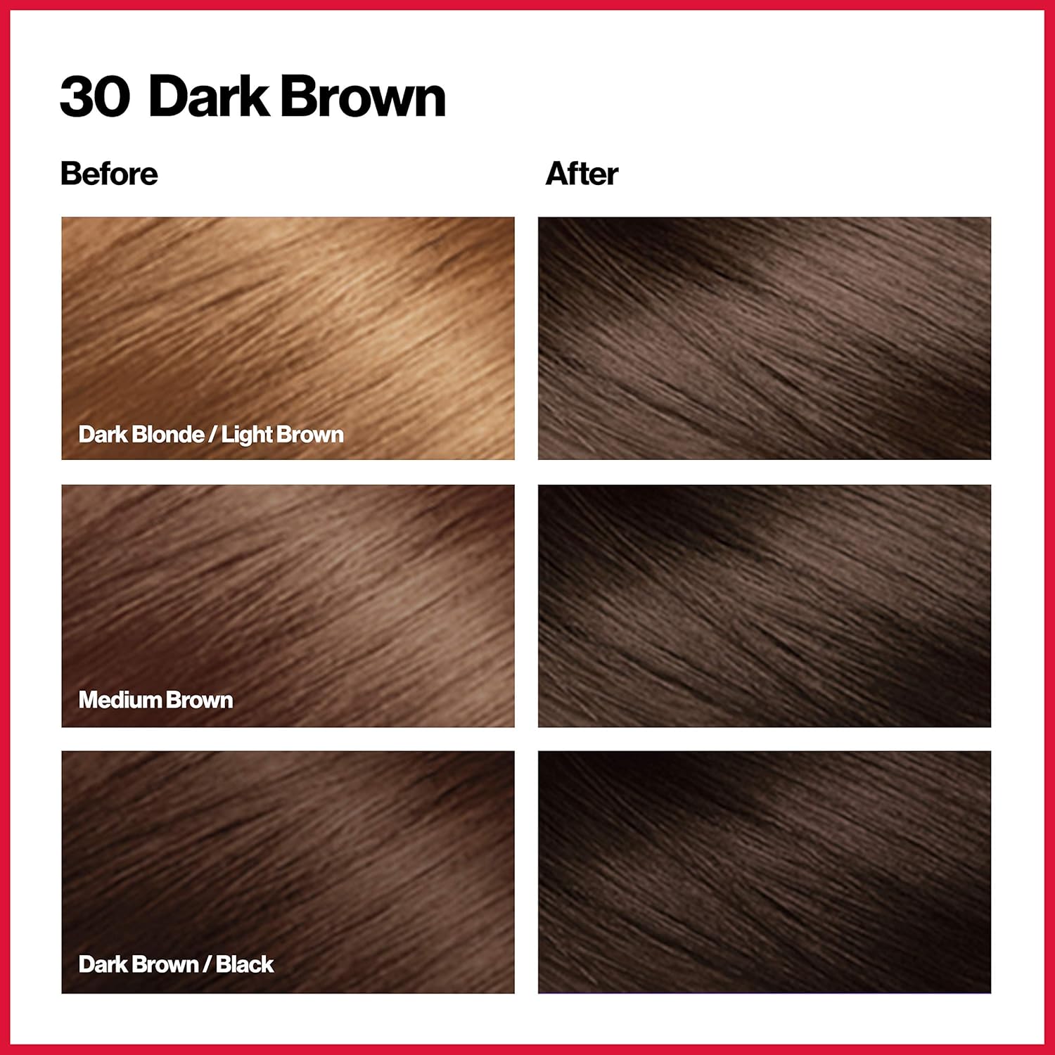 Colorsilk Beautiful Color Permanent Hair Color, Long-Lasting High-Definition Color, Shine & Silky Softness with 100% Gray Coverage, Ammonia Free, 30 Dark Brown, 3 Pack