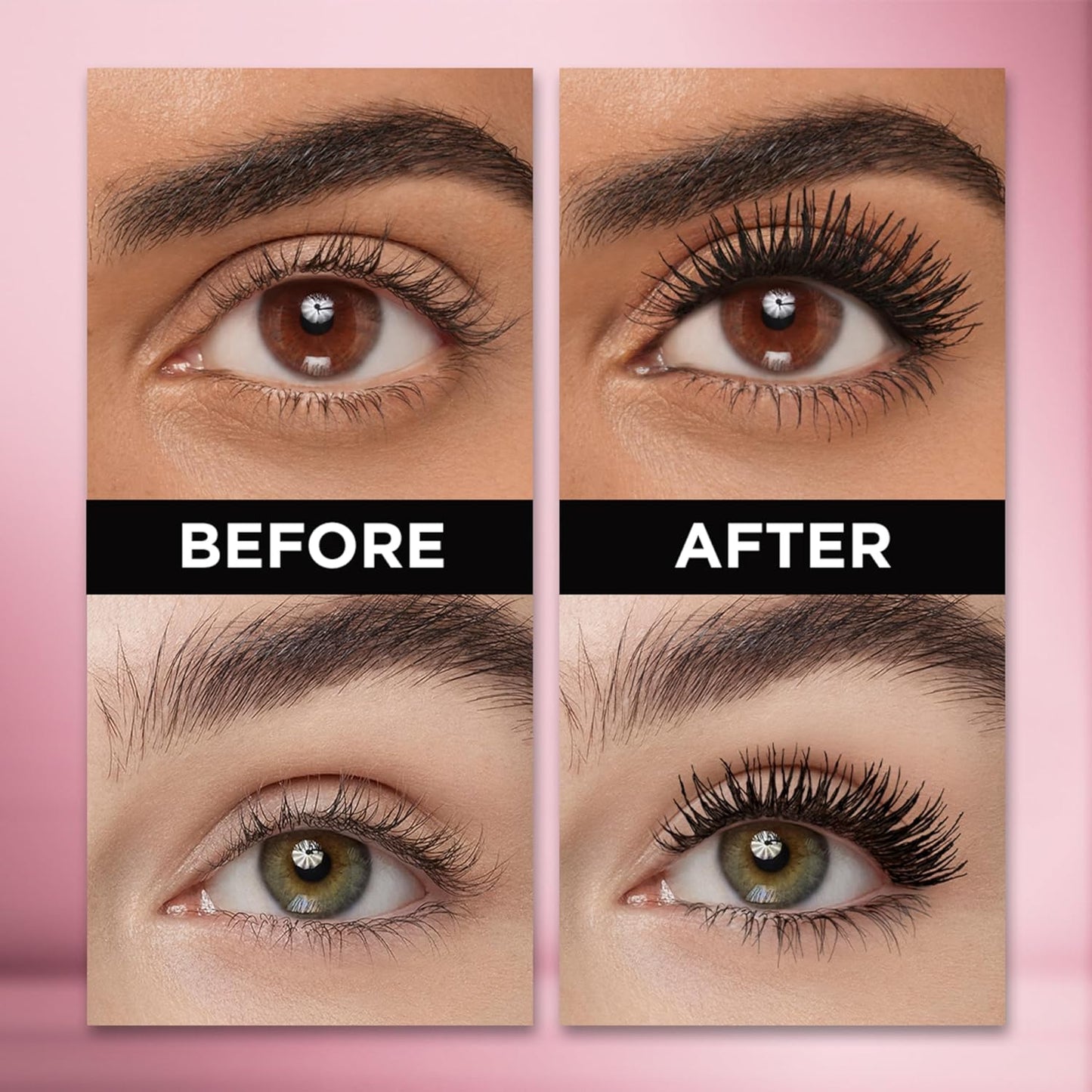 L'Oréal Paris Voluminous Makeup Lash Paradise Mascara, Voluptuous Volume, Intense Length, Feathery Soft Full Lashes, No Flaking, No Smudging, No Clumping, Blackest Black, 1 Count