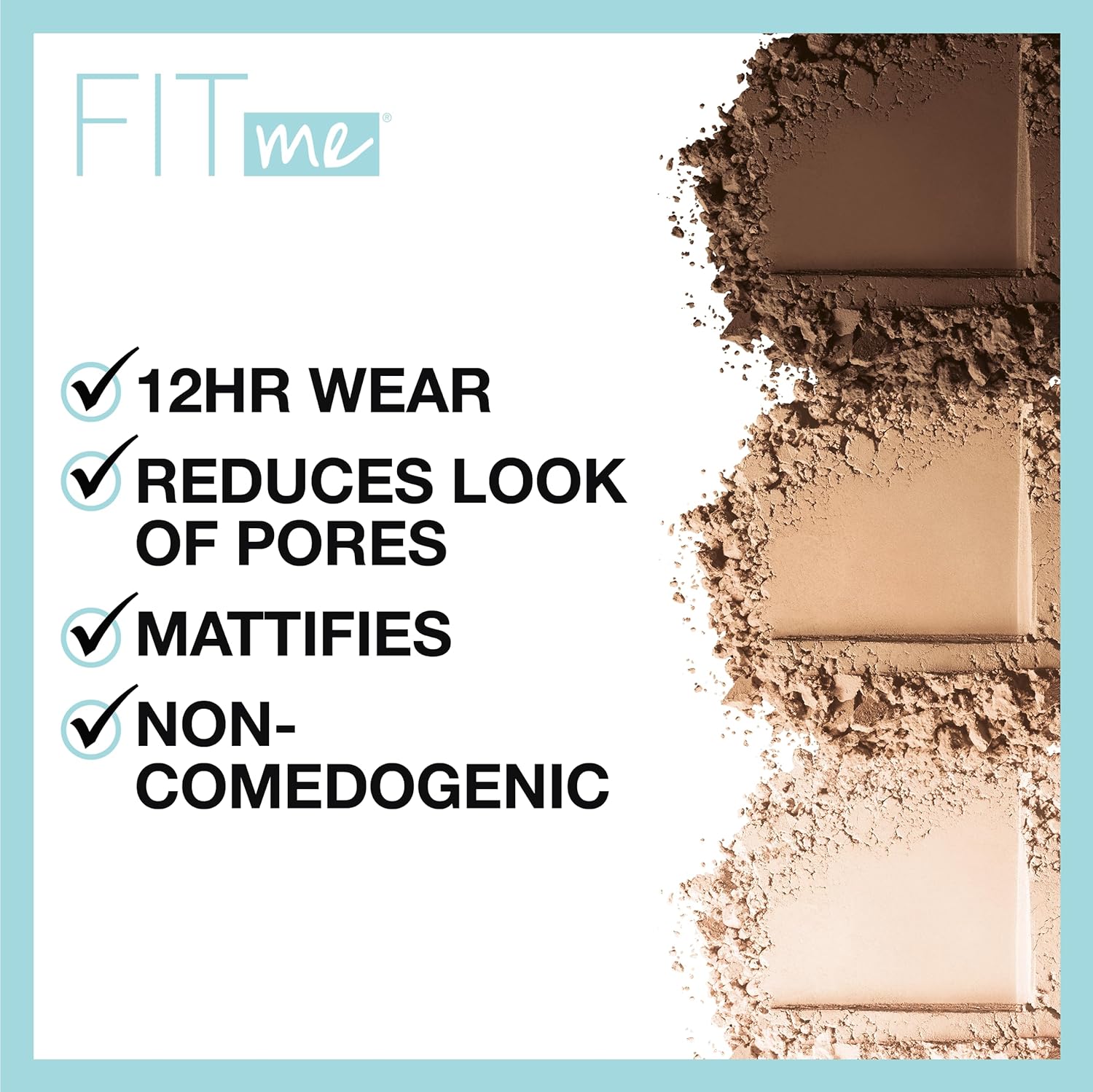 Fit Me Matte + Poreless Pressed Face Powder Makeup & Setting Powder, Classic Ivory, 1 Count