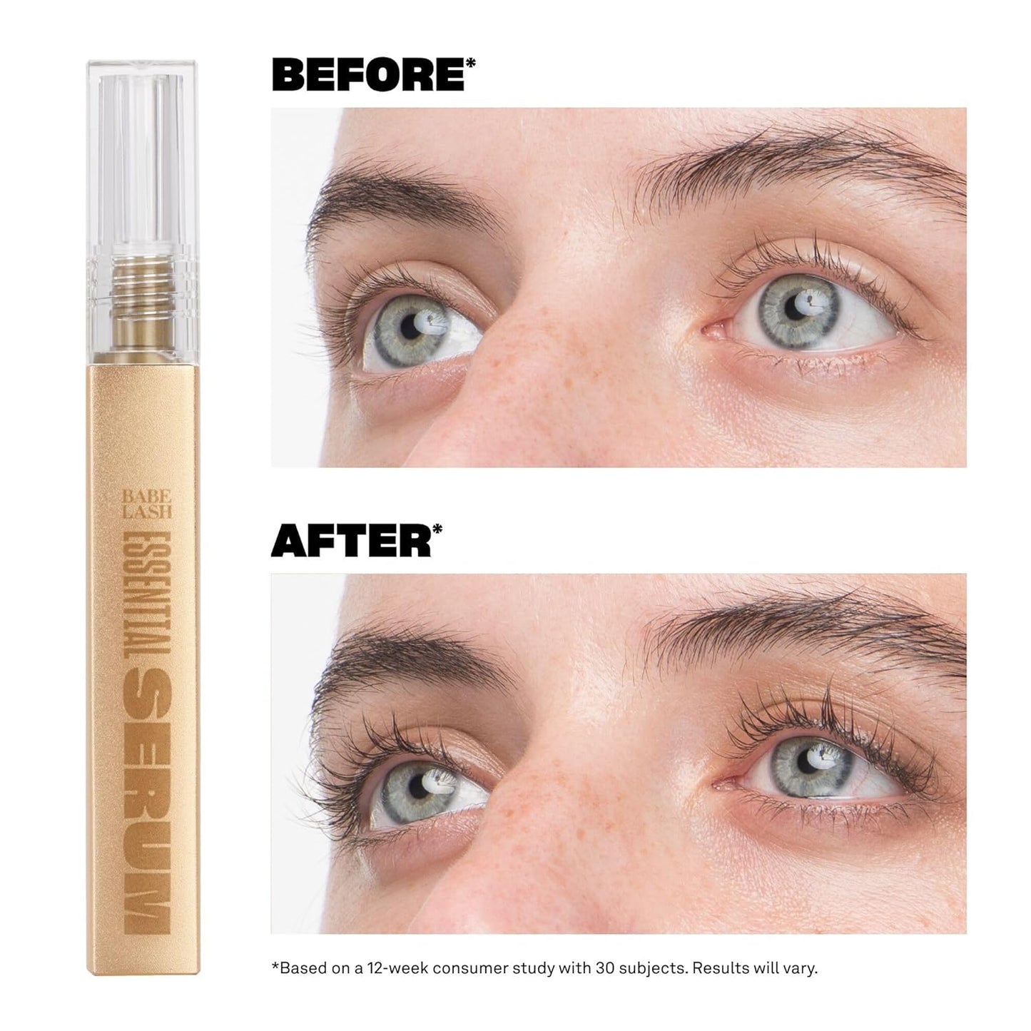 Eyelash Serum - Fuller & Longer Looking Eyelashes, Advanced Lash Enhancing Treatment for Natural Lashes, Extensions & Eyebrows, Vegan & Cruelty-Free