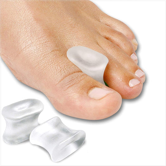 Gel Toe Spacers - Helps with Bunions, Corns, Blisters, Rubbing & Overlapping Toes - Toe Separators for Women, Toe Spacers for Men, Toe Spacers for Women, Correct Toes - 12 Pack