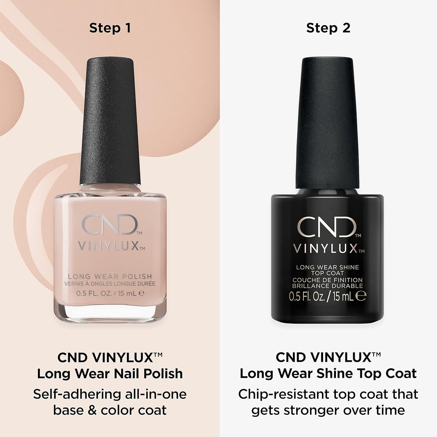 CND Top Coat Longwear Nail Polish by CND, Gel-Like Shine & Chip Resistant, High Gloss, 0.5 Fl Oz