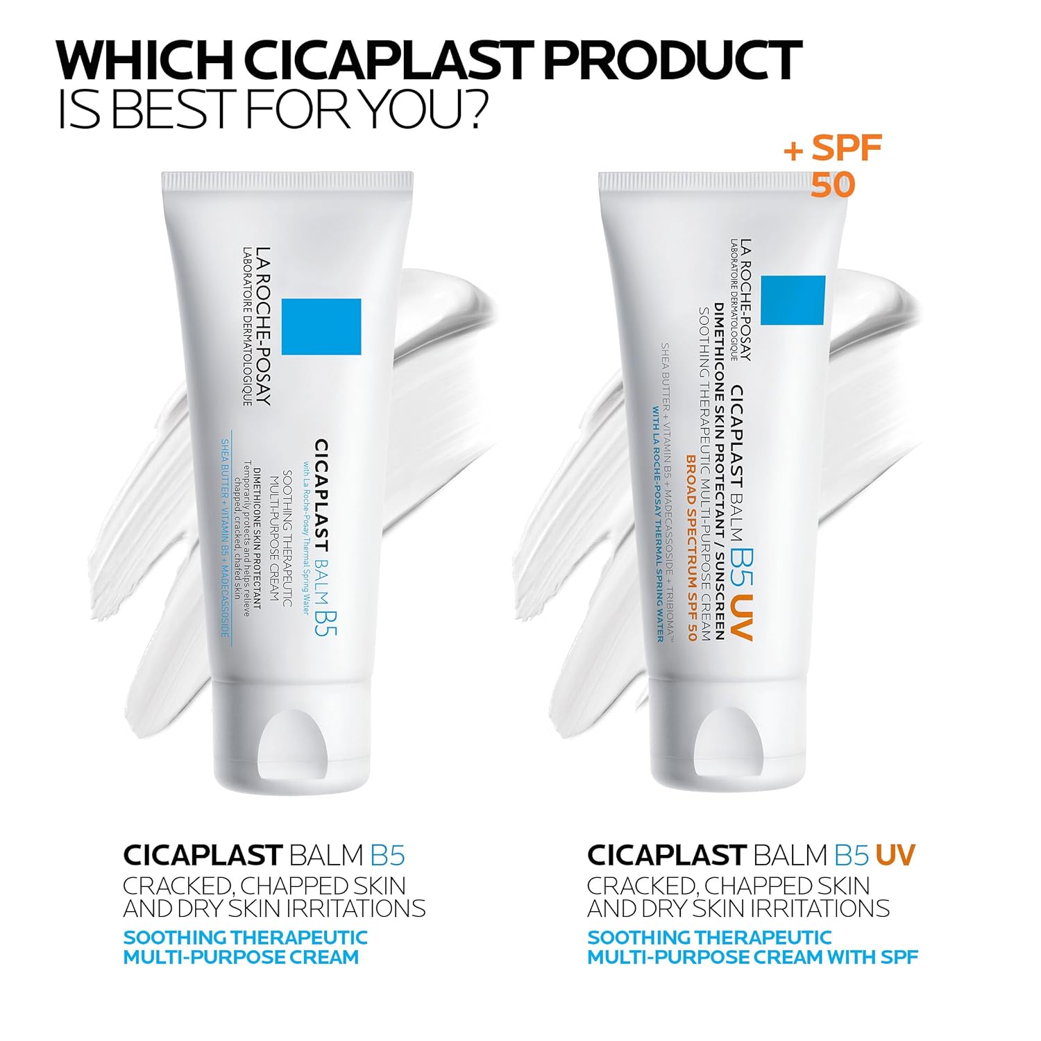 Cicaplast Balm B5,Healing Ointment and Soothing Therapeutic Multi Purpose Cream for Dry & Irritated Skin + Post Treatment Skin Protectant with SPF | Multi-Purpose Cream for Dry Skin