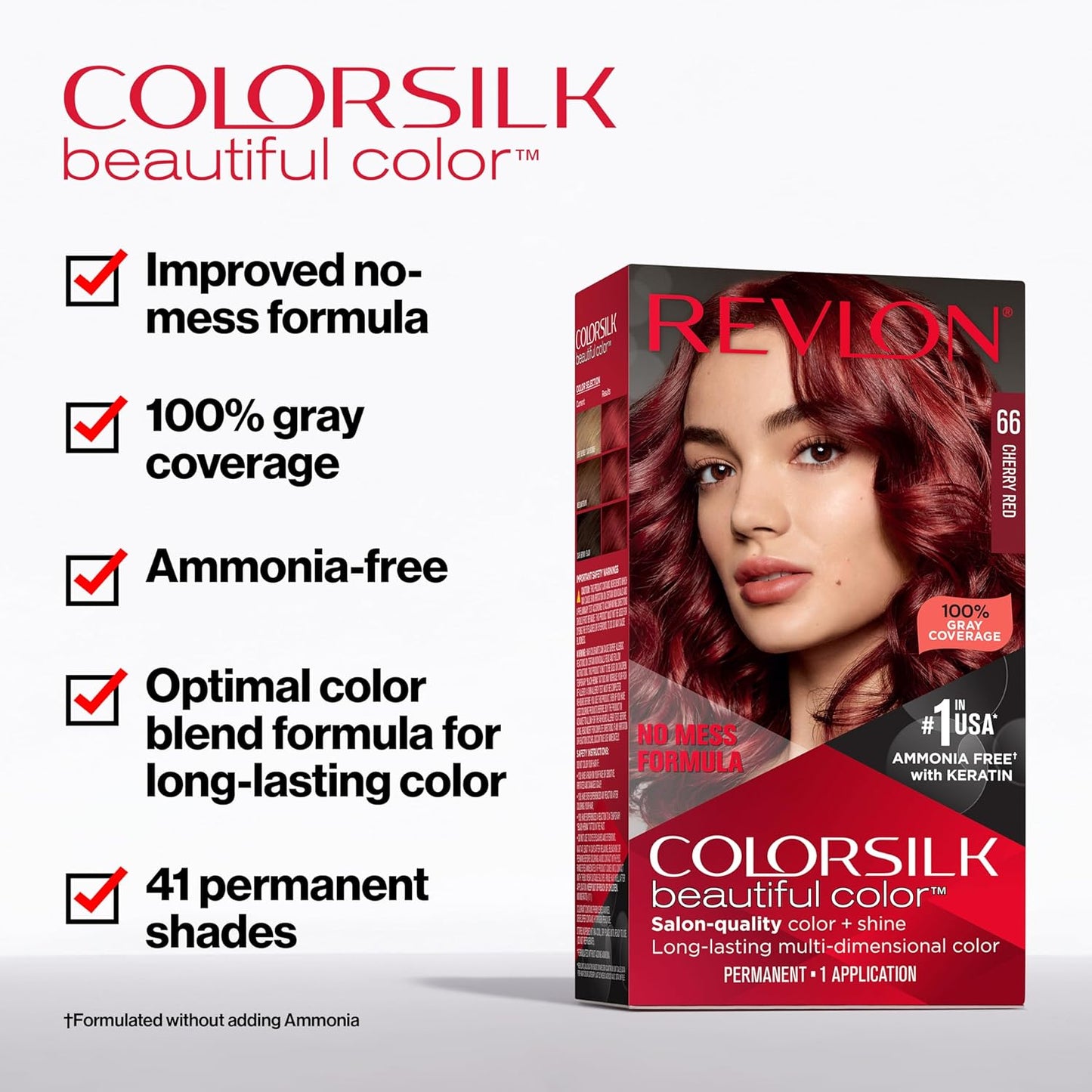 Colorsilk Beautiful Color Permanent Hair Color, Long-Lasting High-Definition Color, Shine & Silky Softness with 100% Gray Coverage, Ammonia Free, 30 Dark Brown, 3 Pack