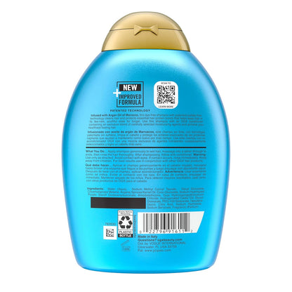 Renewing Argan Oil of Morocco Shampoo, 13 Fl. Oz - Hydrating, Moisturizing & Damage Repairing Shampoo for Dry, Damaged Hair, Paraben & Sulfate Free Surfactants