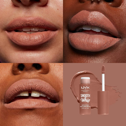 Smooth Whip Matte Lip Cream, Long Lasting, Moisturizing, Vegan Liquid Lipstick - Pancake Stacks (Cool Beige Nude)