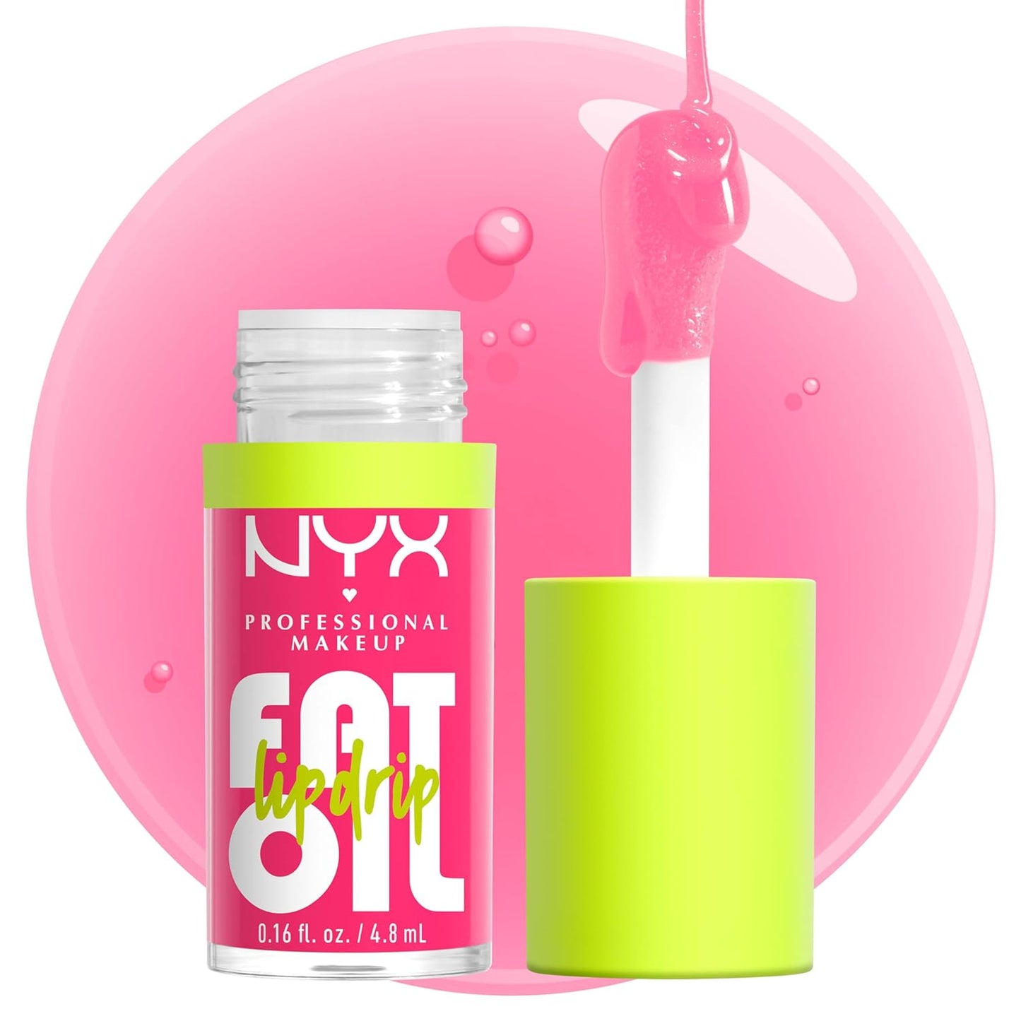 Fat Oil Lip Drip, Moisturizing, Shiny and Vegan Tinted Lip Gloss - Missed Call (Sheer Pink)