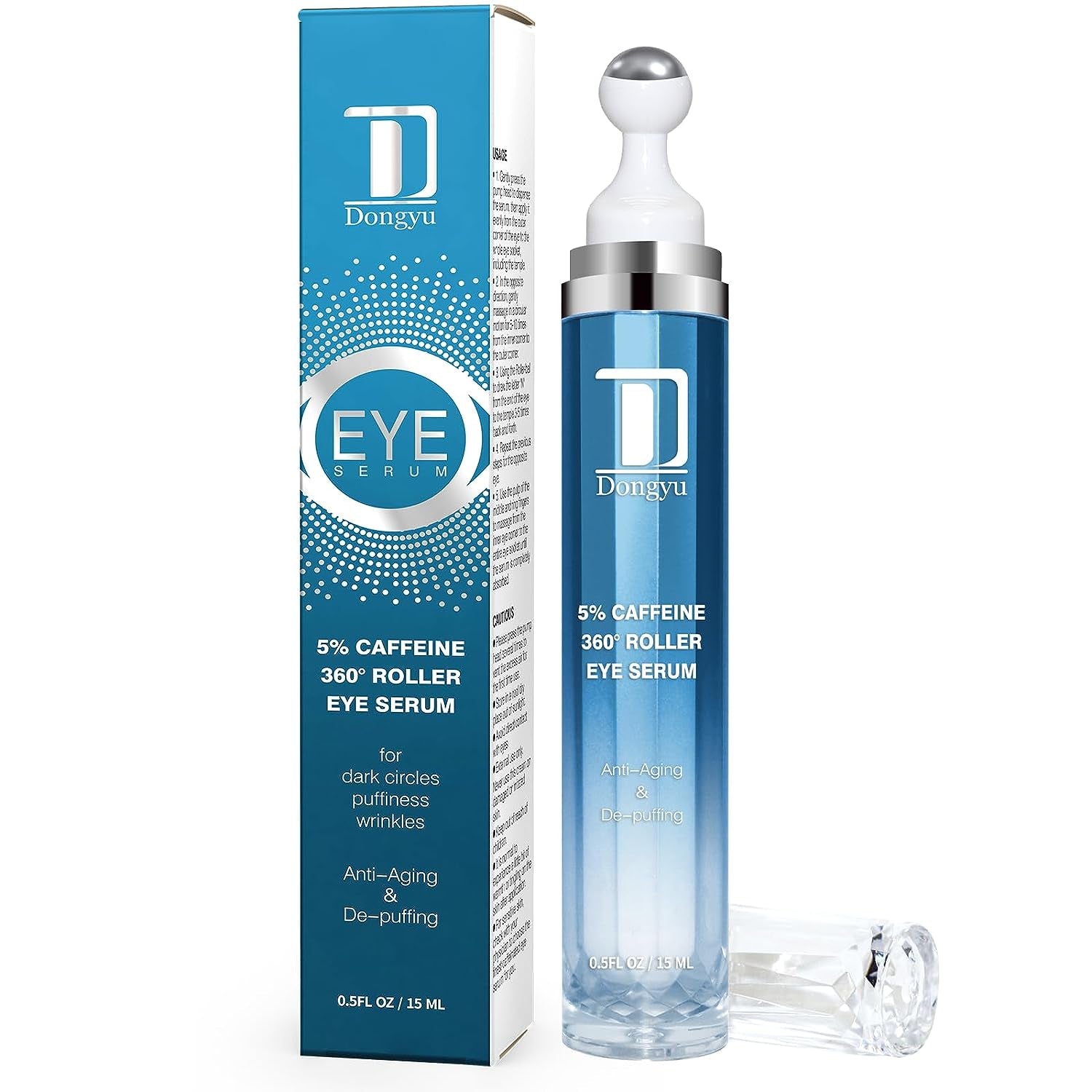 Caffeine Eye Cream for Dark Circles: under Eye Cream Morning Skincare - Daily Eye Serum for Eyelids Puffiness