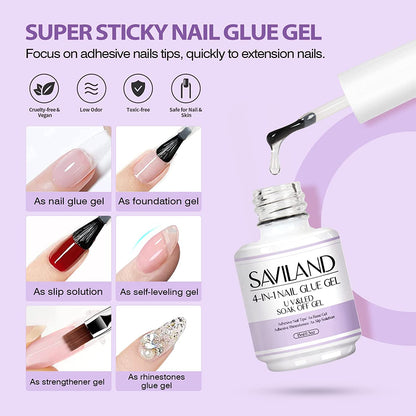 Gel X Nail Kit: All-In-1 Beginner Gel Nail Kit with Nail Drill 0.5Oz Nail Glue Gel 500PCS Long Coffin Nail Tips U V Lamp Acrylic Nail Kit Home Salon DIY Nail Art Gel Kit Manicure Gift